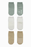 Bistyle Basic Kaymaz Penye Soket Çorap 3'Lü BS10107 Nil Ekru Bej