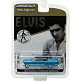 Nessiworld Greenlight 1/64 Hollywood Series 16 - Elvis Presley (1935-77) - 1955 Cadillac Fleetwood Series 60 "Blue Cadillac"
