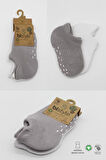 Bistyle 2'Li Sneakers Kaymaz Colours Penye Çorap BS20104 Gri Beyaz