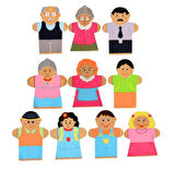 Nessiworld AND-5001  İNSANLAR KUKLA SETİ 10 LU