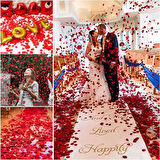 Kırmızı Renk Gül Yaprağı Şekilli Konfeti – 1 Paket 100 Adet