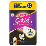 Orkid Ultra Platinum Gece Ekstre Plus Ped 20'Li