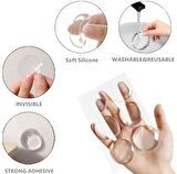 Şeffaf Silikon Mobilya ve Kapı Durdurucu Darbe Pedi 6 lı