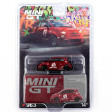 NessiWorld GT 1/64 LB-WORNessiWorld x Abas WorNessiWorld ABARTH 595 Red - Blister Paket