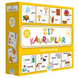 Zıt Kavramlar Eğitici Oyun Kartları