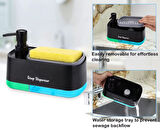 Çift Hazneli Sıvı Sabunluk ve Süngerlik Hazneli