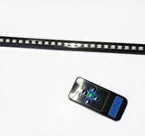 OFF ROAD Çakarlı Led Koyu TURUNCU-BEYAZ Çift Renk 24 Modlu Kumandalı 56cm