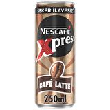 Nescafe Xpress Cafe Latte Şekersiz Soğuk Kahve 250 Ml X 24 Adet