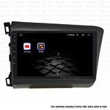 Araç Multimedya Honda Civic Fb7 Android 12 Carplay 4Gb Ram + 64Gb Hdd Navigasyon Ekran MYW