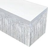Gümüş Metalize Masa Eteği 275x75 Cm – Kendinden Yapışkanlı