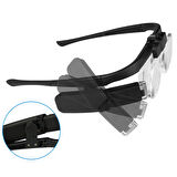 Şarjlı Gözlük Tip Büyüteç Mercek Lup Lensleriyle Taşıma Çantalı 11642dc