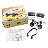 Kuyumcu,saat Onarım Için 10x15x20x25x Mercekli Gözlük Büyüteç9892g3a