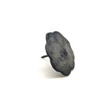 Antika Tarz Dekoratif Pirinç Çiçek Kabara - 40 Mm, Oksit