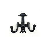 Antika Tarz Dekoratif Pirinç Gemici Askı - 85x94 Mm, Oksit