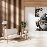 Gotik Cüce ve Kafatası Halloween Duvar Sticker Seti