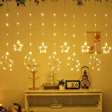 Ay Yıldız Perde Led 10 Saçaklı