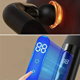 BUFFER® 4 Farklı Başlıklı Uzun Saplı Derin Doku Masaj Tabancası, Boyun, Omuz ve Sırt için Ergonomik Saplı Çoklu Masaj Modlu Taşınabilir Masaj Aleti