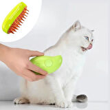 BUFFER® Buharlı Yumuşak Silikon Uçlu Kedi & Köpek Tüy Tarama Tarağı Yıkama Fırçası