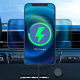 Buffer® 15w Mıknatıslı Takılabilen Hızlı Şarj Tüm Cihaz Ve Araçlara Uyumlu Araç İçi Şarj Cihazı