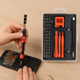 BUFFER® Çok Fonksiyonlu Manyetik Uçlu 52'si 1 Arada 42 Uçlu Saatçi Tornavida Seti