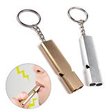 BUFFER® SOS Acil İmdat Düdüğü Alüminyum Islık Anahtarlık Kamp Yürüyüş Aksesuar Araçları