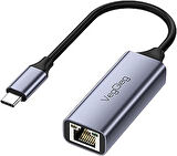 Type-C 1000Mbps Gigabit Ethernet Adaptörü PC, Mac, Konsol, Tv Box Uyumlu