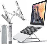 X-Level Taşınabilir Laptop Stant Bilgisayar Stant Notebook Stant Tüm Laptoplarla Uyumlu Bilgisayar Standı Taşınabilir Metal Kaymaz Taşıma Kılıflı Stant Dizüstü Bilgisayar Stantları Stantı