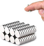 hdg Yuvarlak Neodyum Mıknatıs Magnet - 6 mm çap - 2 mm kalınlık - 9 adet