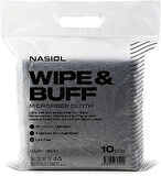 Nasiol Wipe&Buff Mikrofiber Seramik Kaplama Uygulama Bezi 10'lu Paket, Tüy Bırakmaz Detailing Bezi, Çift Taraflı Araç İçi Bakım, Temizleme Bezi