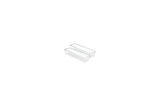 52630 M2EU Linus çekmece içi düzenleyici için çatal bıçak kutusu çatal bıçak kaşık takımı, mutfak spatulası, plastik, Clear, 10,16 x 40,64 x 7,62 cm
