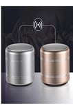 Mini Alüminyum TWS Kablosuz Bluetooth Hoparlör – Yuvarlak Metal Tasarım, Yüksek Bas ve Taşınabilir Ö