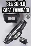 Kafa Lambası Kamp Lambası Sensörlü Şarjlı Ayarlanabilir