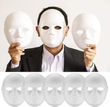 MEPA Najmaddin Beyaz Renk Boyanabilir Anonim Tam Yüz Cosplay Maske x Cm Najmaddin