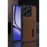 MEPA Najmaddin Realme Note 50 4g Kılıf Sara Kartvizitli Deri Kılıf - Siyah Najmaddin