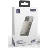 MEPA Najmaddin Pw555 5.000 Mah Dijital Göstergeli 18w Type-c Ve 15w Kablosuz Şarj Pd Hızlı Şarj Magsafe Powerbank - Titanyum Najmaddin