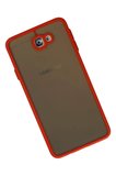 Samsung Galaxy J7 Prime Kılıf Montreal Silikon Kapak - Kırmızı Najmaddin
