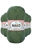 Tedar 5 Adet Pırlanta Amigurumi El Örgü İpi Yünü Haki Yeşil 11253 Najmaddin