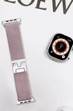 Mark Newface Apple Watch 42mm Forest Kumaş Kordon - Lila Najmaddin