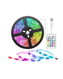 RGB LED Strip 5 Metre Kumandalı 5050 Şerit Led Dekorasyon Işığı Najmaddin