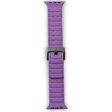 Mark Newface Apple Watch 42mm Magnus Mıknatıslı Silikon Kordon - Mor Najmaddin