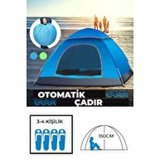 Otomatik Havada Açılan Su Geçirmez Çadır 4 Kişilik Najmaddin