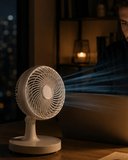 Masaüstü Mini Fan Sessiz Çalışan 2 Hızlı Otomatik Salınımlı Fan Najmaddin