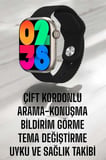 Akıllı Saat Tema Değiştirme Uyku ve Sağlık Takibi Bluetooth Bağlantılı Najmaddin
