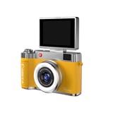 YN 4k Çantalı Dijital Retro Video Kamera 48mp 16x Zoom Işıklı (32gb) Kart Dijital Fotoğraf Makinesi Sarı Najmaddin