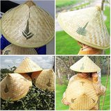 Ticaret Naturel Renk Cambodia Kamboçyalı Vietnam Şapkası PVC Hasır Najmaddin