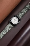 Mark Newface Apple Watch 42mm Creeper Desenli Kordon - Siyah Najmaddin