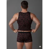 Beru Erkek Desenli Tank Top Boxer Takımı Najmaddin