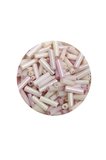 Tedar Uzun Boru Kesme Boncuk Çap 2mm Uzunluk 10 mm - 20 Gram - Mat Beyaz - BNC263 Najmaddin