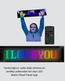 Hepsi LED Matrix Piksel Panel Işığı USB Uygulama Kontrollü Kaydırmalı Yazı Ekranı Najmaddin