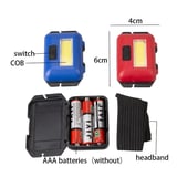 Tedar Ps-t89 Mini Pilli Cob Led 3 Mod Su Geçirmez Kafa Feneri Lambası Najmaddin
